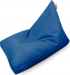 HAPPERS Pyramid Bean Bag XL Faux Leather Inner Blue