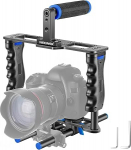 Neewer&reg; Alumiiniumsulamist kaamera videokapsel filmi filmi tegemise komplekt sisaldab: (1) videokapsel (1) &uuml;lemine k&auml;epide (2) 15mm varras DSLR kaameratele nagu Canon 5D mark II 700D 650D 650D Nikon D7200 Pentax Sony Olympus