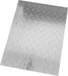 Alumiinium-Riffelblech, alumiiniumsulamist mustriline paneel 600x100x(1,5-5) mm(600x100x5mm)