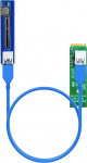 GLOTRENDS UEX108 600mm M.2 to PCIe-X4 riser kaabel (PCIe 3.0 X1 kiirus) kaardile (M.2, USB, heli jne)