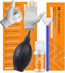 Minadax Sensor Cleaning Set Full Format 10 x 24 mm Swabs + Gloves + 20 ml Cleaner + Bellows