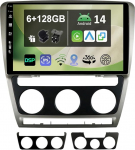 [6G + 128G] IPS 10.1-tolline Android 14 autoraadio Skoda Octavia 2 2007-2013 koos Navi Octa Core'iga [Sisseehitatud CarPlay/Android Car/DSP/Mirror Link/GPS Navi/360 Camera/Bluetooth 5.0/WiFi/USB