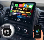 DYNAVIN Android autoraadio satelliitnavigatsioon Renault Trafic 3 Opel Vivaro Fiat Talento jaoks, 10,1-tolline raadio juhtmevaba Carplay ja Android Car, Head-up Display, sisaldab DAB+: D9-RNTRF Premium Flex