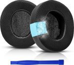 Arctis Nova Pro k&otilde;rvaklappide k&otilde;rvapadjad, jahutusgeeliga asendusk&otilde;rvapadjad Steelseries Arctis Nova Pro juhtmevabadele k&otilde;rvaklappidele, k&otilde;rvapadjad suure tihedusega m&uuml;raisolatsioonivahuga, eriti paksud