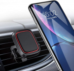 Mobiiltelefonihoidja auto magnetiline auto mobiiltelefoni hoidja auto ventilatsiooni Super tugev magnetiline j&otilde;ud 6 magnetiga ja metallplaat magnetiline auto mobiiltelefoni hoidja 360&deg; p&ouml;&ouml;ratav iPhone iPad Samsung Huawei LG jne.