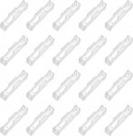 hankekaart 40 St&uuml;ck Servo-Verl&auml;ngerungskabel-Clips, Servo-Kabel, Sicherheitsverbinder, Blei-Draht-Schnallenschloss f&uuml;r ferngesteuertes Auto, Flugzeug, Boot, DIY-Y-Adapterkabel, transparent