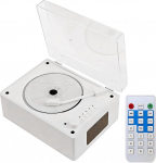 CD-m&auml;ngija, Bluetooth 5.4 Desktop CD-m&auml;ngija, kaasaskantav CD-m&auml;ngija HiFi k&otilde;laritega, kaugjuhtimispult, Retro Case, valge puidust CD-m&auml;ngija, mis toetab CD&CD-R&CD RW/MP3/WMA, kingitus