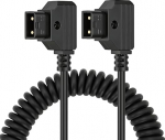D-Tap 2-poolne pistikupoolne P-Tap pikendus aku toitekaabel IDX Anton-Bauer V-Mount aku Gold Mount ARRI Red kaamera jaoks (Dtap-Dtap, spiraaliga)