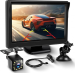 HD 4,3-tolline tagurduskaamera komplekt koos kaameratega, tagurduskaamera koos IP68 veekindla &ouml;ise n&auml;gemisega Super-laia nurga tagurdusvalgusega, 10 m kaabliga