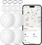Air Tracker Label, Smart Bluetooth Item Finder t&ouml;&ouml;tab koos Apple Find My App (ainult iOS), Key Finder pagasi, kohvri ja muu jaoks, &uuml;lemaailmne j&auml;lgimine, vahetatav aku, 4