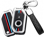 HIBEYO Flip Key mootorratta v&otilde;tmekohver sobib BMW kaitsev v&otilde;tmekohver BMW F750GS C400GT K1600 K1600GT R1200GS R1200RS mootorratta v&otilde;tmekohver v&otilde;tmehoidik 3-nuppu A h&otilde;bedane, A h&otilde;bedane