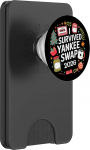 Lustiger Weihnachtsmann Yankee Swap Secret Santa 2026 Wei&szlig;er Elefant PopSockets PopWallet f&uuml;r MagSafe