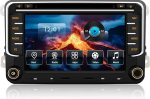 Autoradio VW Golf 5 6 T5 Polo Sharan Passat Tigu&auml;n,[Android 14.0 4GB + 64GB 2.0Ghz] CAWELL 7-tolline HD Double DIN raadio 4G/Navi/Bluetooth WiFi/GPS/RDS/USB/FM/SD/RCA DVD/CD CarPlay'ga