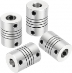 hankekaart Flexible Kupplungen, 6 mm bis 7 mm, Gelenkverbinder aus Aluminiumlegierung, flexible Wellenkupplungen, Motorkupplung f&uuml;r 3D-Drucker, CNC-Maschine, Motorf&uuml;hrung, DIY-Encoder D15 x L 20 mm