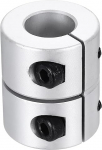 sourcing map Shaft Coupling, 9-11mm(ID), 30mm(L) Aluminum Alloy Shaft Coupling, Rigid Joint Motor Accessories for 3D Printer, DIY Robot, Model CN