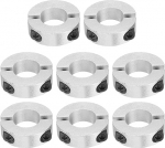 hankimise kaart Double Split Shank Collar, 20mm Bore Two Piece Clamp Collar, 40mm OD, 12mm paksus, alumiiniumsulamist kruvi Split Ring, 8tk