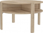 Newroom Adora.Five Sonoma Oak Coffee Table Modern 74.4 x 45.5 x 74.4 cm (W x H x D) Sofa Table Storage Table Table - [Adora.Five]