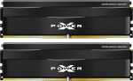 Silicon Power DDR5 32GB (2x16GB) 6000MT/s (PC5-48000) 288-pin CL30 1.35V UDIMM lauaarvuti m&auml;lumoodul RAM SP032GXLWU60AFDE Mustanahaline