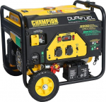 Champion Power Equipment CPG3500E2-DF-EU bensiin + gaasigeneraator (2800 W, kaasaskantav kahe k&uuml;tusega generaator, generaator integreeritud k&auml;epidemega + rattastega, 68 dB(A))
