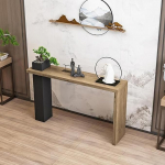 Schmaler Schrank Flur Stil Massivholz, Neuer Chinesischer Konsolentisch, Konsool F&uuml;r Eingangsbereich, Wohnzimmer, Flur, Foyer(C,100cm/39.4")