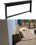 Diivaniriiul tagumine 47 55 63 67 tolli konsoollaud sissep&auml;&auml;sualale, kaasaegne diivanilaud diivani taga, kitsas konsoollaud magamistuppa (must, 70 x 10 x 65 cm/27,6 x 3,9 x 25,6 tolli)