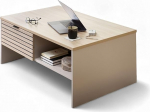 Stella Trading INA kohvilaud kasmiirist, Riva Tamme v&auml;limus, FSC sertifitseeritud, kaasaegne diivanilaud sahtlitega elutuppa, 110 x 44 x 65 cm (B x K x S)