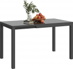 Outsunny pikendatav aialaud, reguleeritav v&auml;litingimustes kasutatav s&ouml;&ouml;gilaud 85-125 cm alumiiniumist servaga, kandev&otilde;ime 70 kg, ristk&uuml;likukujuline laud 4-6 inimesele, terrassile, tumehall