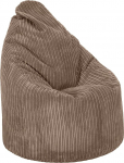 Loft 25 Bean Bag Chair Corduroy kangas Indoor Gaming Lounger elutuppa Made in Holland Ergonoomiline disain tundide pikkuseks l&otilde;&otilde;gastumiseks (Mocha)