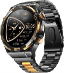 Blackview meeste nutikell, 14K kuldne intarsia, GPS, kompass, Bluetooth-k&otilde;ned, AI, ChatGPT, spordikell, 100+ spordirežiimi, pulss, uni, sammud, kalorid, kilomeetrid, treeningkell Android iOS, lipulaevade v&auml;ljaanne