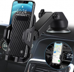 Xawy mobiiltelefoni hoidja auto 3 in 1 ventilatsioon ja iminapad, mobiiltelefoni hoidja autosse, silikoonist kaitse, universaalne auto mobiiltelefoni hoidja, 360&deg; p&ouml;&ouml;ramine, paindlik k&otilde;ikidele mobiiltelefonidele W4