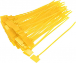 hankekaart 50 tk 6" kaablisidemed Label Self Locking Nylon kollane