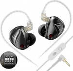 KZ Duonic In-Ear Gaming k&otilde;rvaklapid, In-Ear monitor kolmekordse planaarse magnetilise juhi ja super lineaarse d&uuml;naamilise topeltjuhiga, IEM k&otilde;rvaklapid m&auml;ngijatele, audiof&auml;nnidele