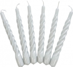 K&uuml;&uuml;nlad Twist Taper k&uuml;&uuml;nlad Twisted Made in Italy 25 v&auml;rvi saadaval Lakitud spiraalk&uuml;&uuml;nlad Pikk p&otilde;lemisaeg 5 tundi, k&uuml;&uuml;nla dekoratsioon, 6 tk, 2,2 x 21 cm (helehall)