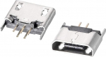 hankekaart Micro USB Female Connector 5 Pin DIP 180 Degree Adapter 10tk