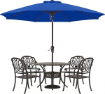 Abccanopy p&auml;ikesevarju veekindla kattega, aiavarju, turuvari, 270cm, sinine