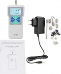 SF-500 Push and Pull Tester Meter, 500 N 100-240 V Portable Analogue Mechanical Digital Force Meter (EU Plug)