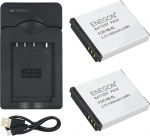 ENEGON Ersatzbatterie (2 St&uuml;ck) und Ladeger&auml;t f&uuml;r Canon NB-6L, NB-6LH, CB-2LY und Canon PowerShot SX510 HS, SX500 is, SX700 HS, SX280 HS, SX260 HS, SX170 is und weitere Kameras