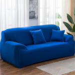 Surwin Diivanikate Diivanikatted 1 2 3 4-kohaline muster Elastne universaalne diivanikate Diivanikate Stretch Slipcover Diivanikate k&auml;etugede diivanile (Royal Blue, 4-kohaline (235-300 cm))