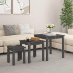 Homgoday pesitsuslauad 3 tk halli t&auml;ispuidust m&auml;nd, pesitsus kohvilaud, diivan aktsent End Side Nest of Table Set, elutuba magamistuba m&ouml;&ouml;bel diivan ladustamise tabel 27