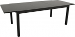 DEGAMO Elba XXL pikendatav aialaud 200/300 x 110 cm Alumiinium Antratsiit + must klaas Outdoor