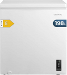 Cecotec Horisontaalne s&uuml;gavk&uuml;lmik 198L Bolero CoolMarket Chest 198P White E. Korv k&auml;epidemetega, elektrooniline LED-juhtimine, UltraContact D-Cool, kahefunktsiooniline, ZeroG uks (80&ordm;-30&ordm;), kiire k&uuml;lmutamine.