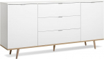 K&otilde;rvallaud Skandinaavia disain (B x K x S) Umbes 180 x 85 x 40 cm Massiivpuidust jalad Kroomitud metallist k&auml;epidemed Valmistatud Saksamaal