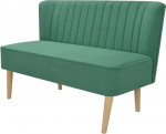 Hommdiy diivan 2-kohaline kangast diivan Lounge diivan Pehme diivan diivan 117 x 55.5 x 77 cm roheline