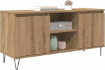vidaXL TV-kapp Artisan Oak 104 x 35 x 50 cm puidust komposiitmaterjalist kaasaegne elutoa m&ouml;&ouml;bel Ristk&uuml;likukujuline TV-kapp Robustne meedia&uuml;hik Palju hoiuruumi Minimalistlik meelelahutuslik laud