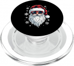 Weihnachtsmann mit Sonnenbrille Weihnachtszeit PopSockets PopGrip f&uuml;r MagSafe PopSockets PopGrip f&uuml;r MagSafe