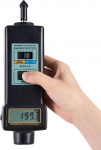 Handliches Drehzahlmessger&auml;t Mit Kontakt- Und Fotofunktion, Digitaler Drehzahlmesser, Fotoelektrischer Messbereich 2,5-99.999 U/min, LCD-Display, 4 Verschiedene Sondentypen F&uuml;r Die Schaltung