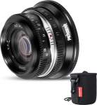 Pergear 25 mm F1.7 APS-C E Mount Lens, Manual Focus with Large Aperture Lens for Sony E Mount, Compatible with Camera NEX-7 a7CR a7C a7CII a6700 a6400 a6600 a7III a7IV (Black)