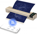 ATOMUS Tattoo Transfer Stencil Machine Mini termiline koopiamasin Printer koos 5tk Tattoo Transfer Paper &Uuml;hendatud telefoniga Arvuti kaasaskantav USB WiFi Tattoo Printer