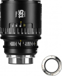 7artisans 135mm T2.4 Infinte Series Professional Manual Full Frame Cine Lens Compatible with PL Bayonet for Photography and Film Production (Black)