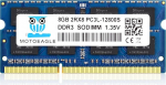 Motoeagle 8GB 2Rx8 PC3L-12800S RAM, 8GB DDR3L 1600MHz SODIMM m&auml;lu, Hynix IC 204-Pin 1.35V CL11 Dual Rank MAC, s&uuml;learvuti, s&uuml;learvuti jaoks.